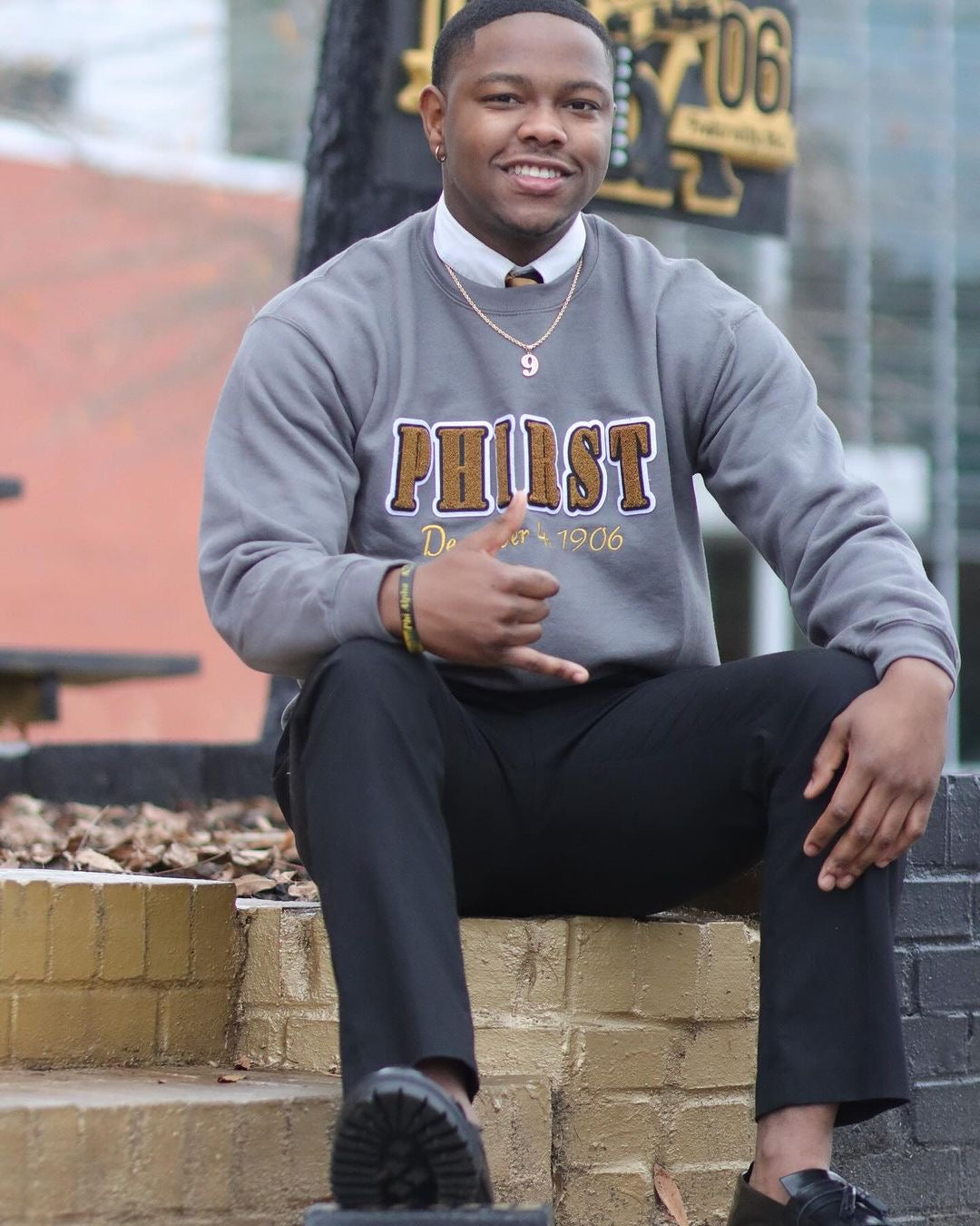 Phirst Sweatshirt, Charcoal Grey