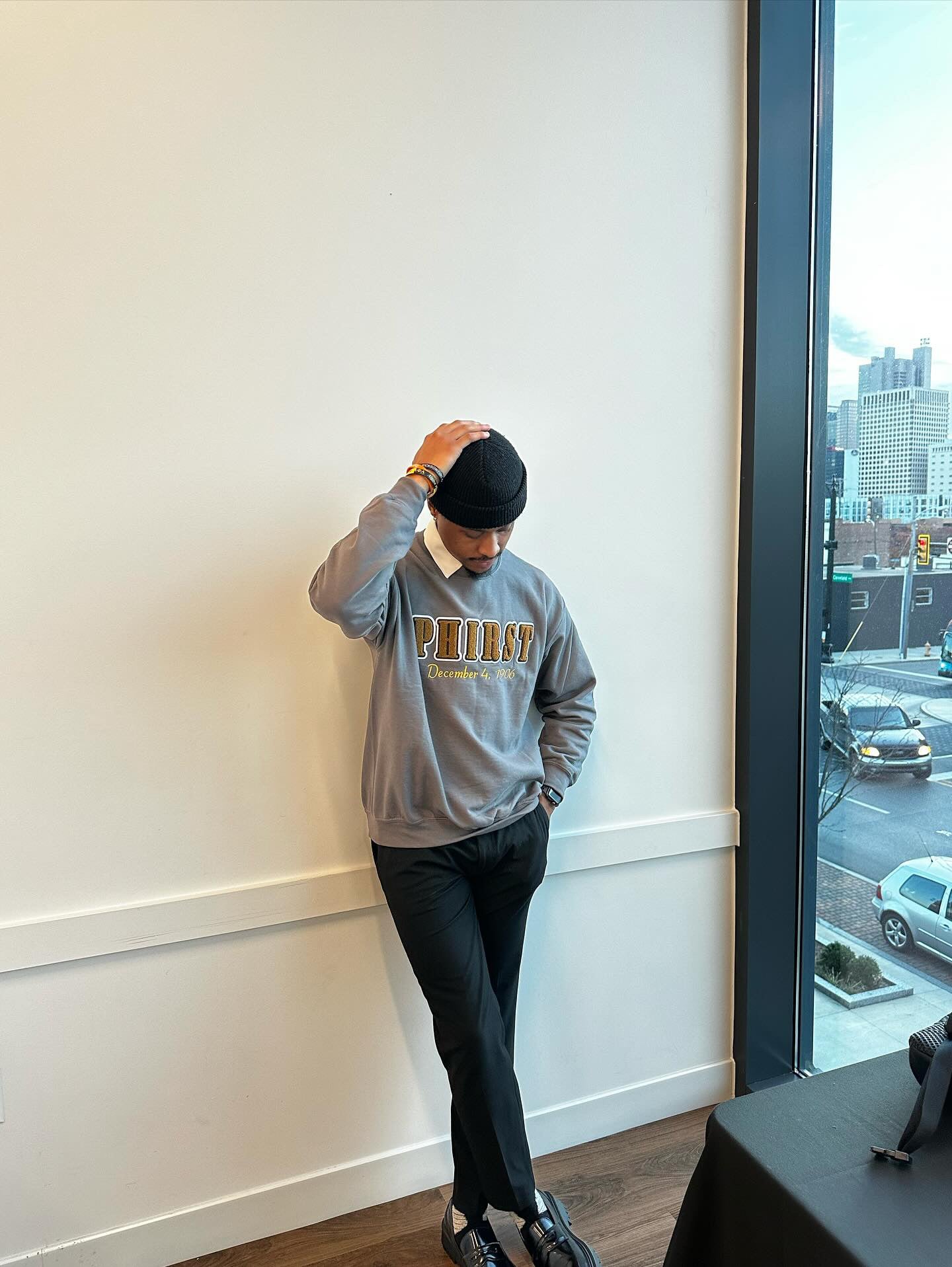 Phirst Sweatshirt, Charcoal Grey