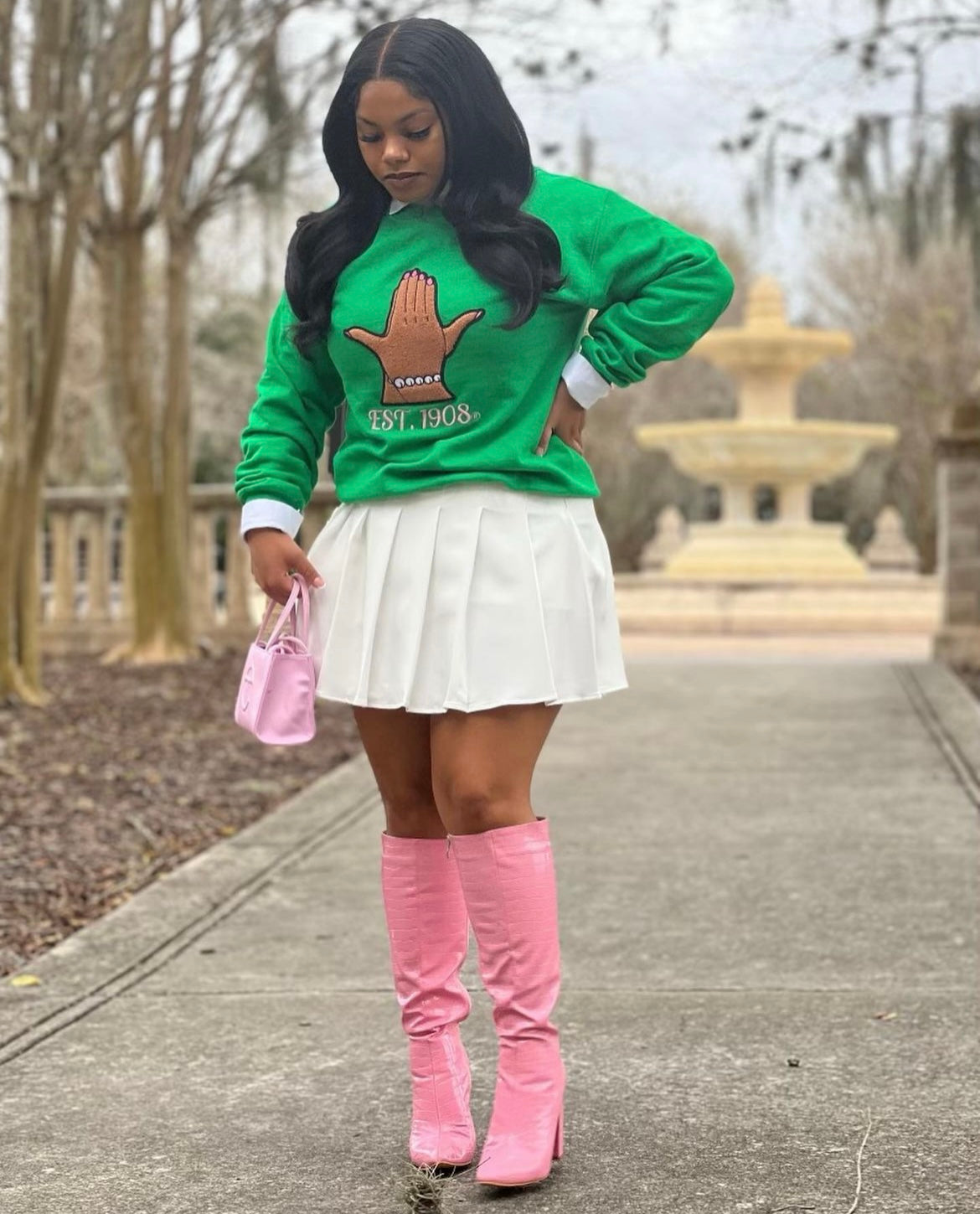 Ivy Hands Sweatshirt, Green