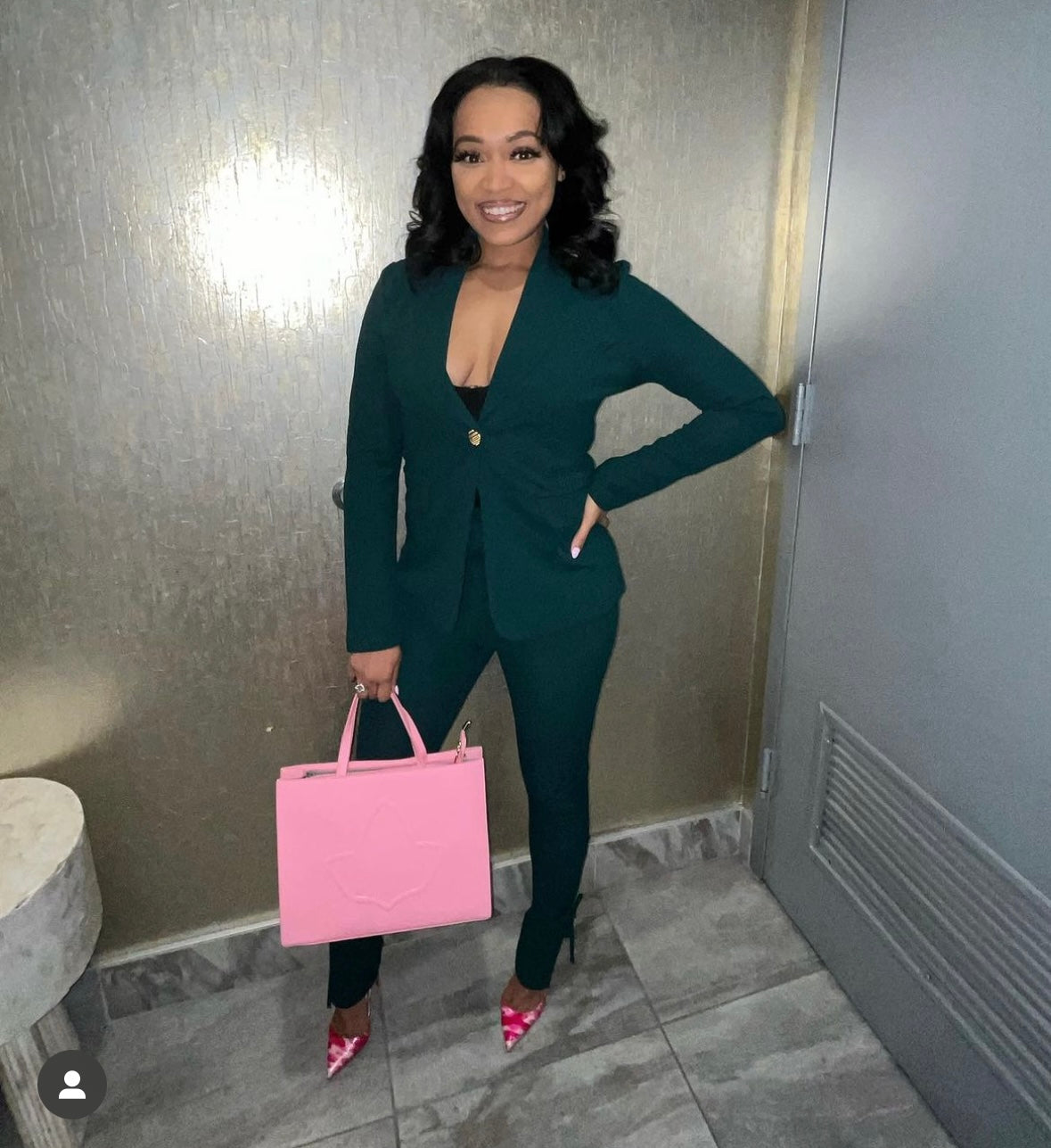 Medium Ivy Purse, Pink