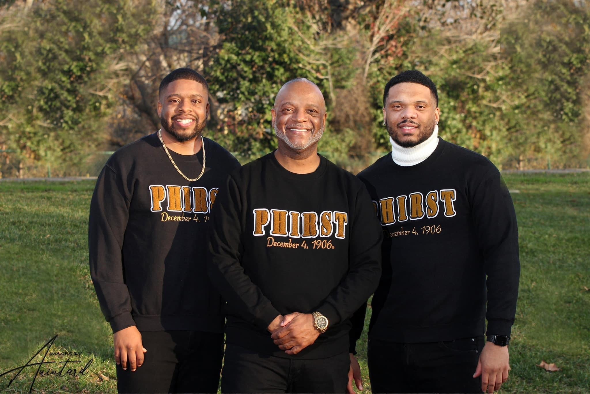Phirst Sweatshirt, Black & Old Gold