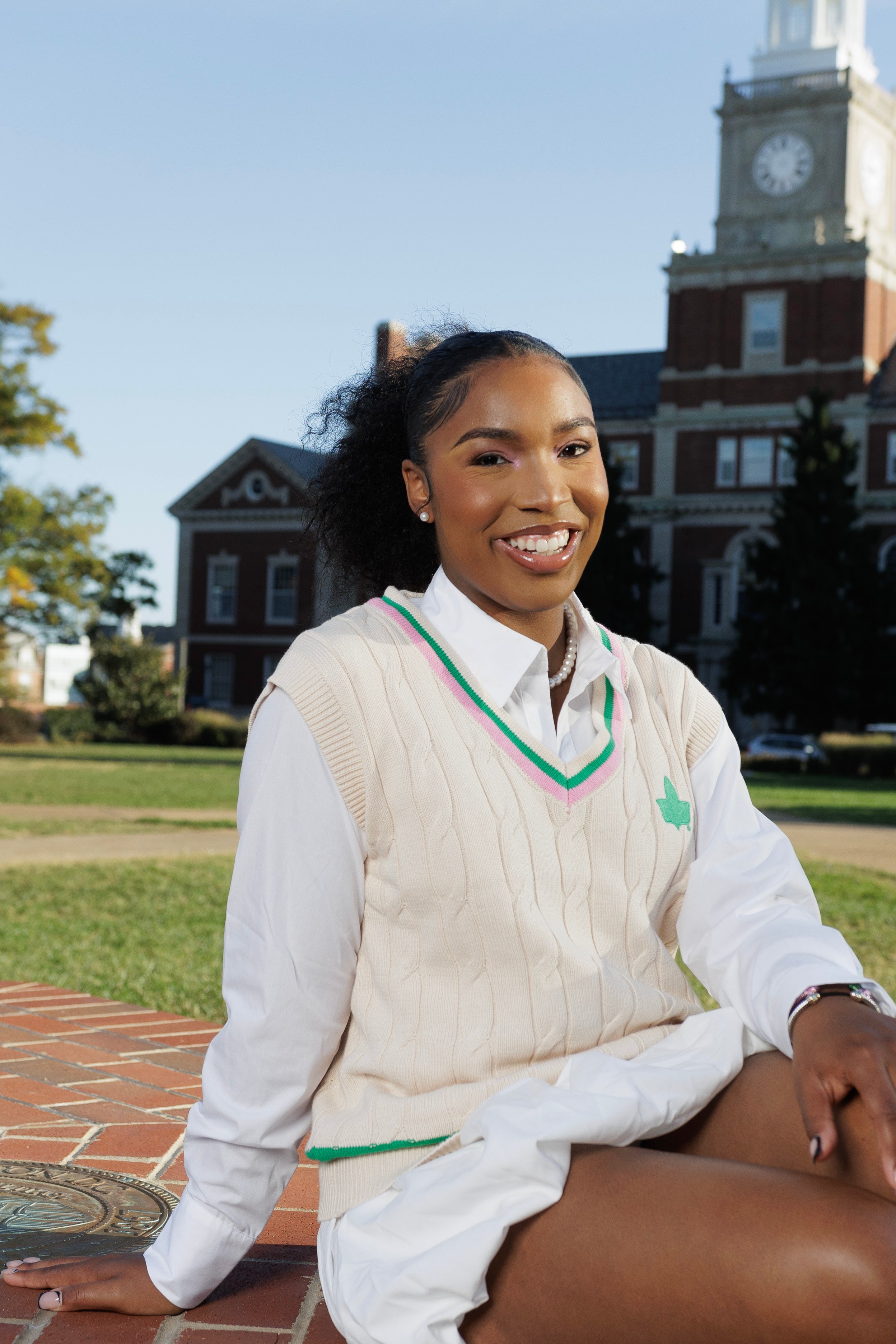 Ivy Knitted Vest, Beige
