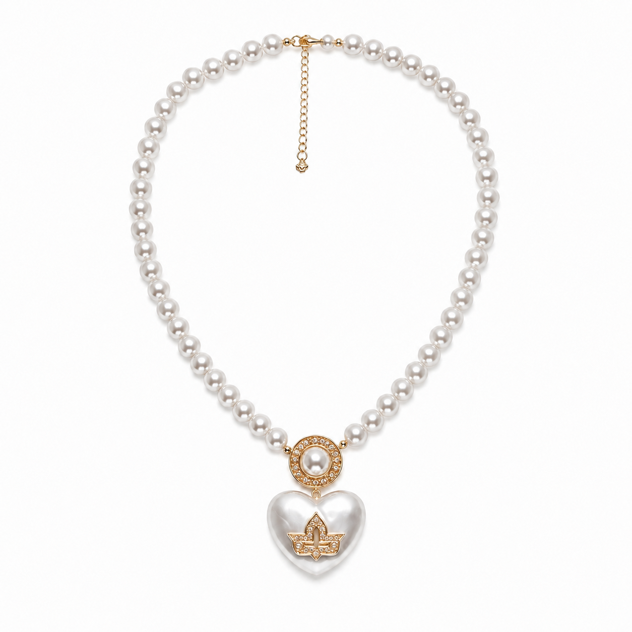 The Pearl Heart Necklace