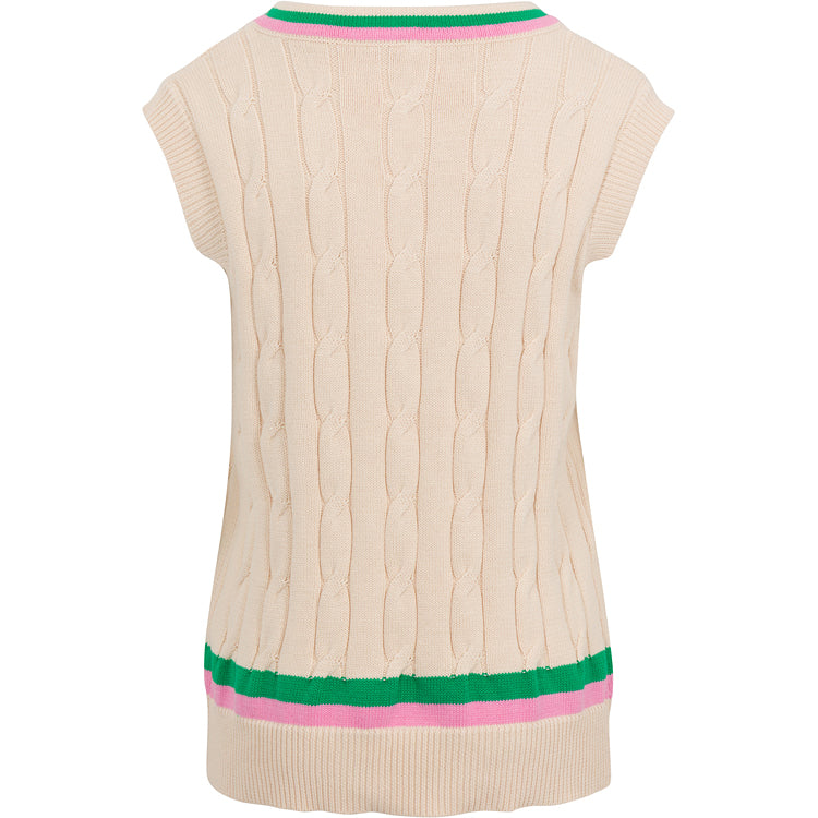 Ivy Knitted Vest, Beige