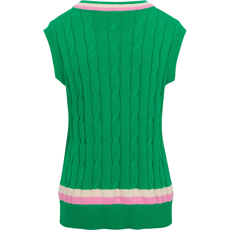 Ivy Knitted Vest, Green