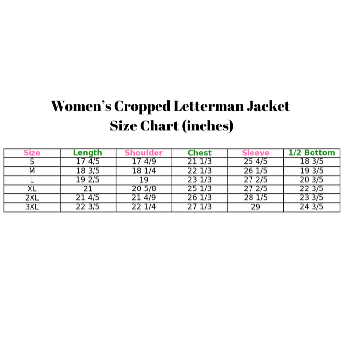 Cropped Timeless Ivy Varsity Letterman Jacket, Pink