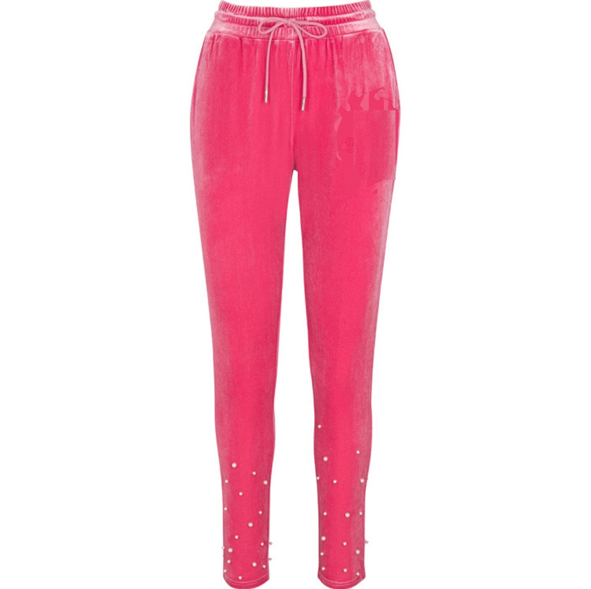 Phorever Phirst Velour Bottoms, Pink