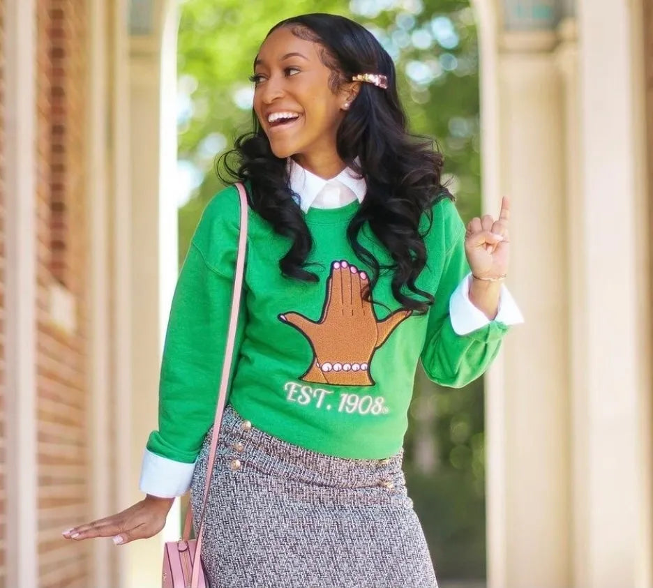 Ivy Hands Sweatshirt, Green