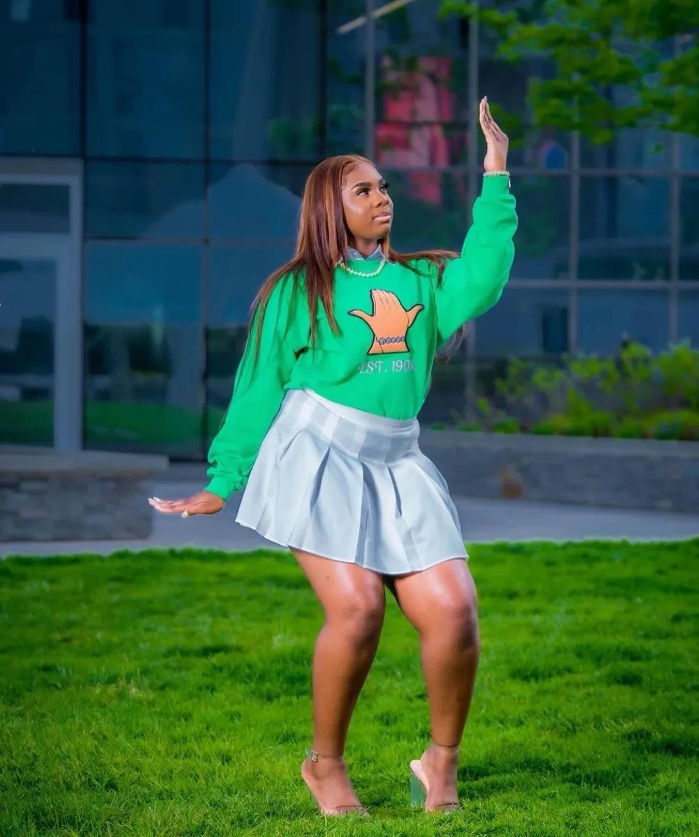 Ivy Hands Sweatshirt, Green