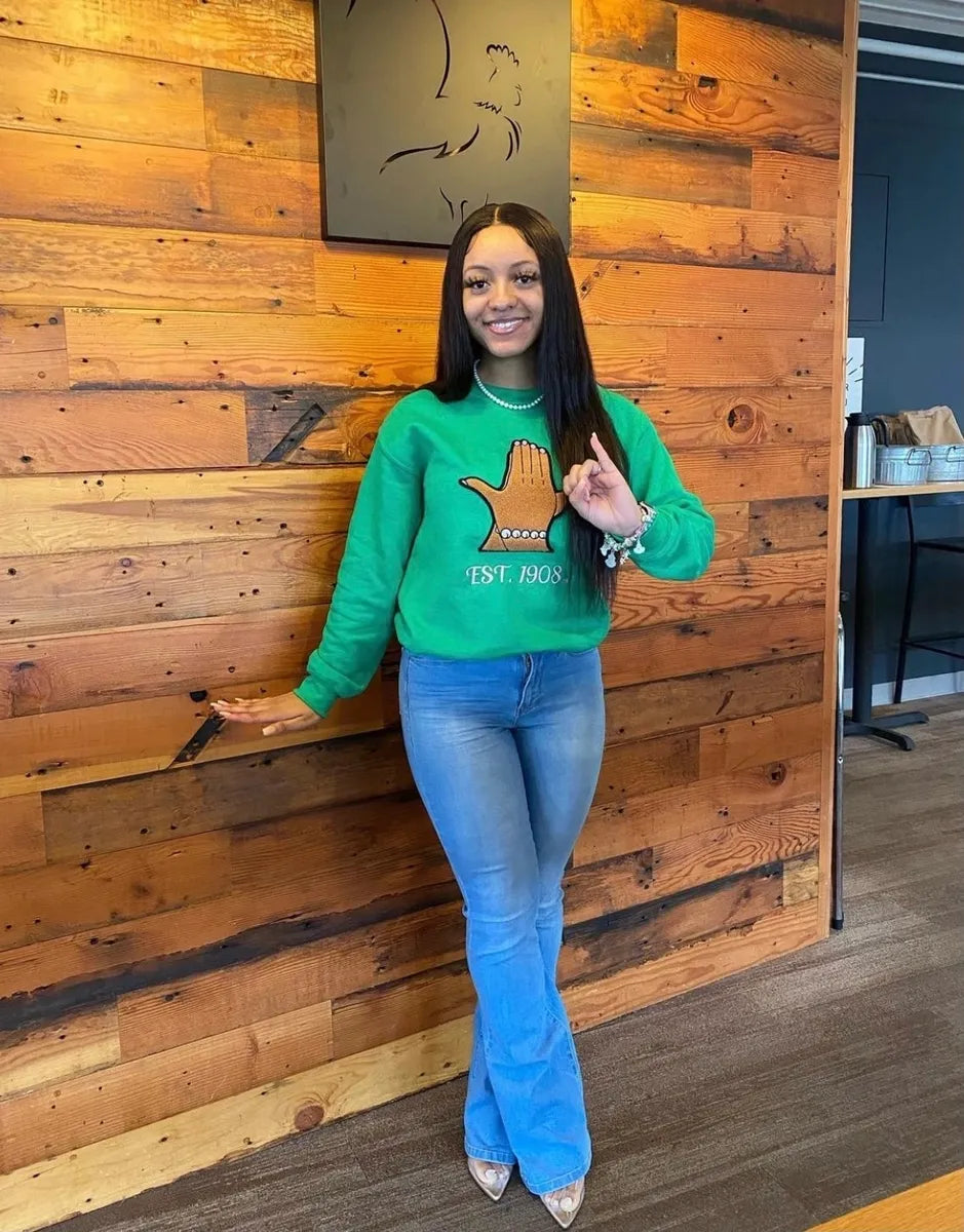 Ivy Hands Sweatshirt, Green