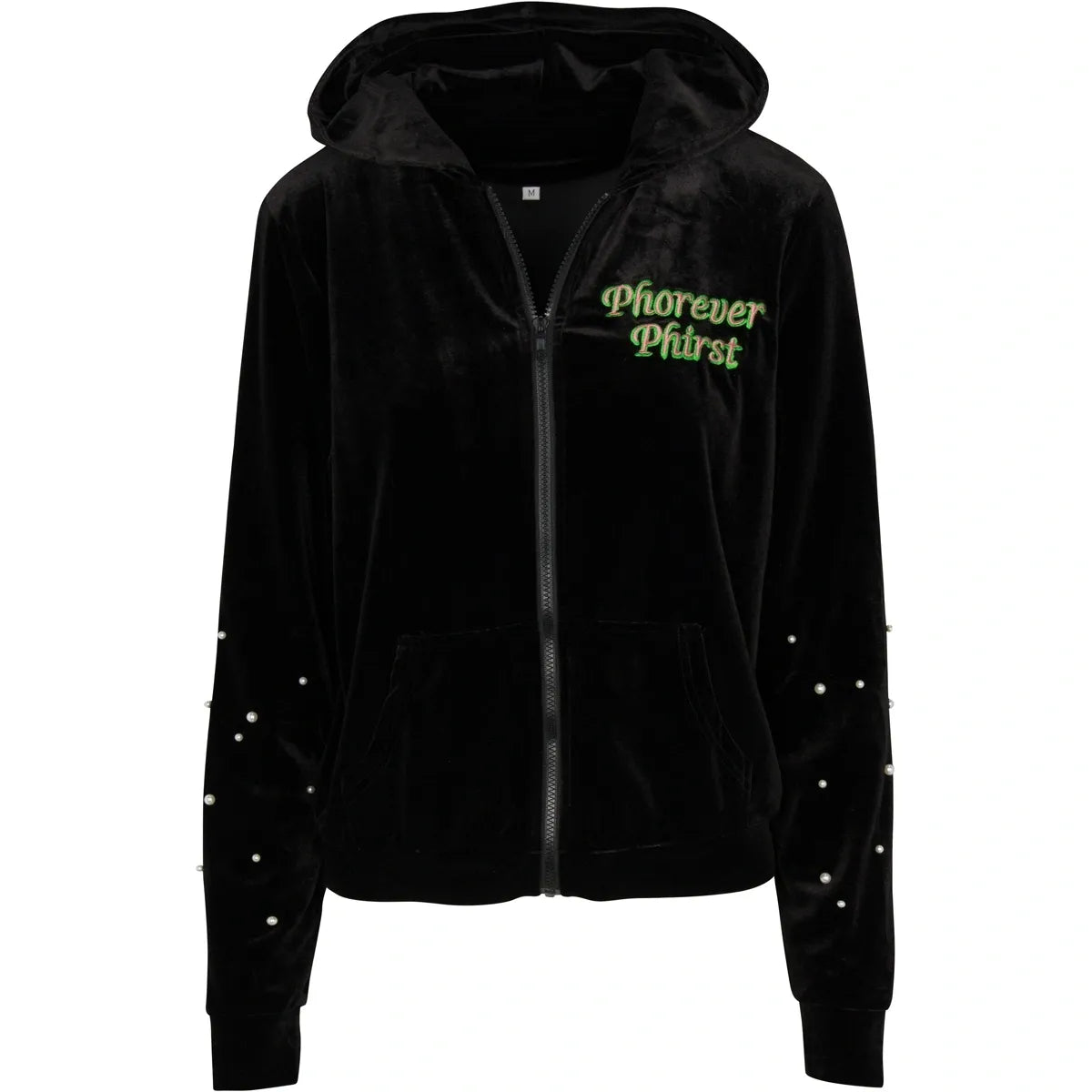 Phorever Phirst Velour Jacket, Black