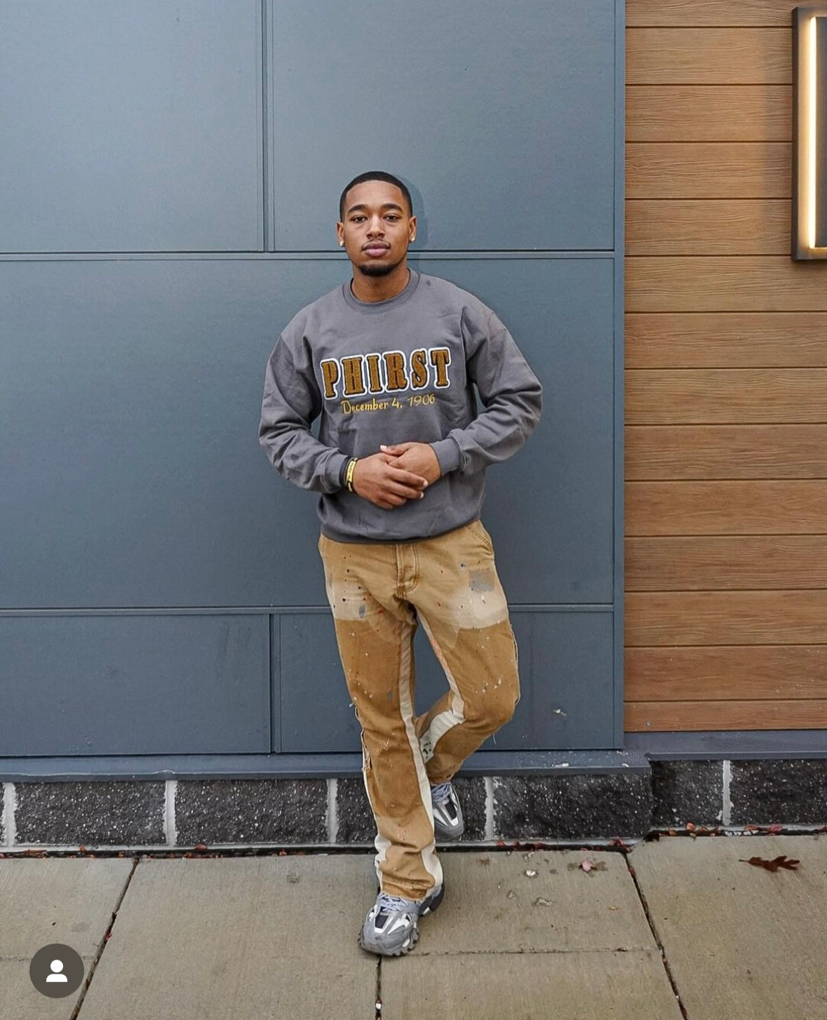Phirst Sweatshirt, Charcoal Grey