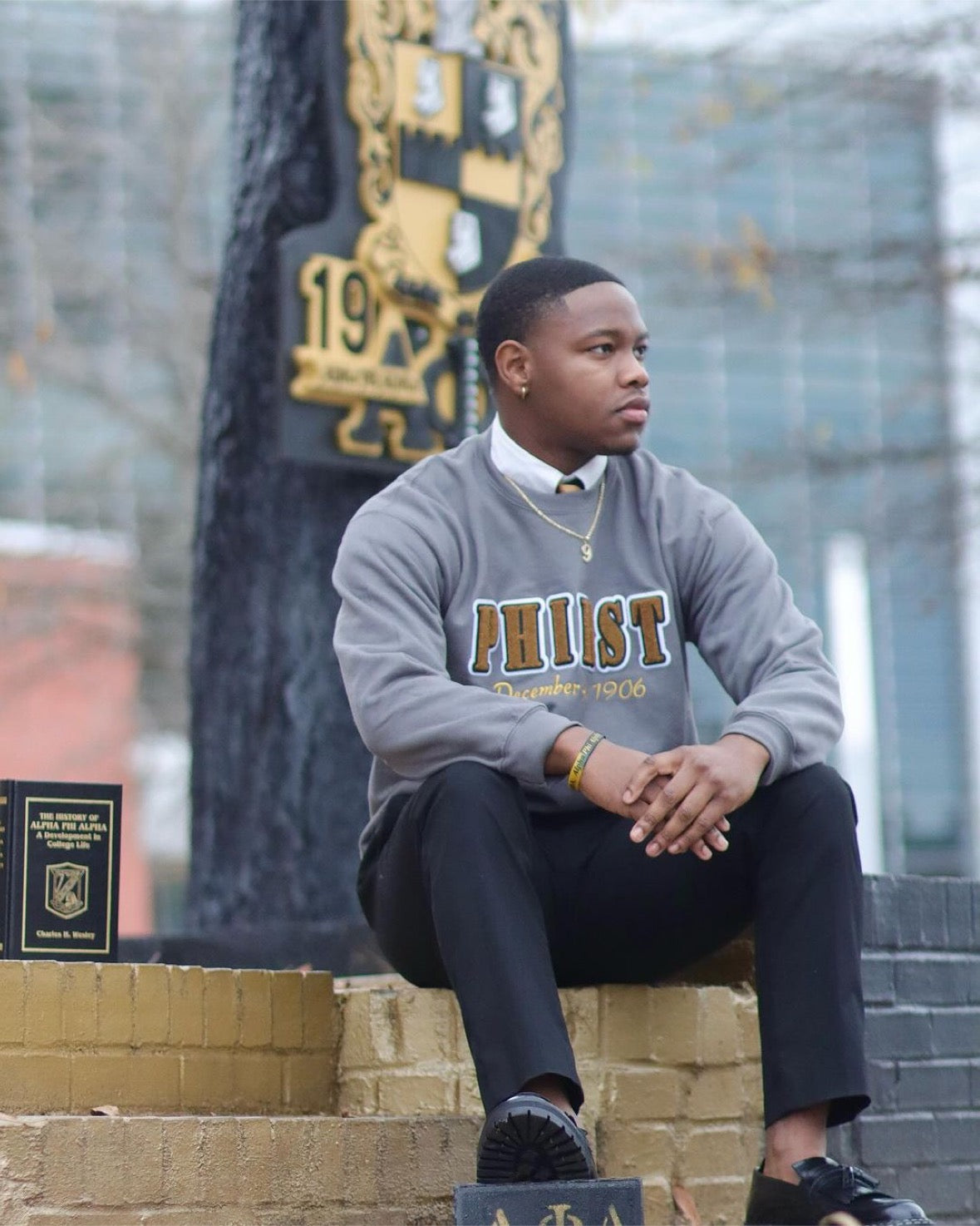 Phirst Sweatshirt, Charcoal Grey