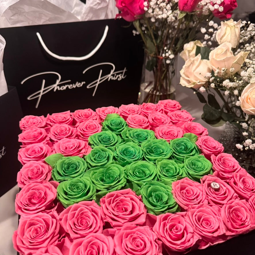 Ivy Leaf Phorever Roses – Preserved Luxury Arrangement (Lasts Up to 3 Years)