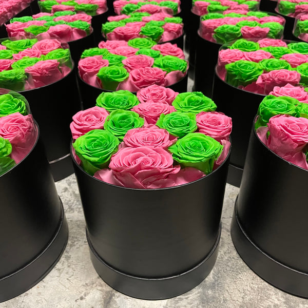 Phorever Pink and Green Roses