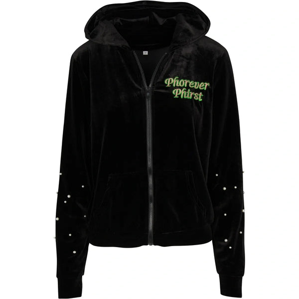 Juicy couture hotsell black velour jacket